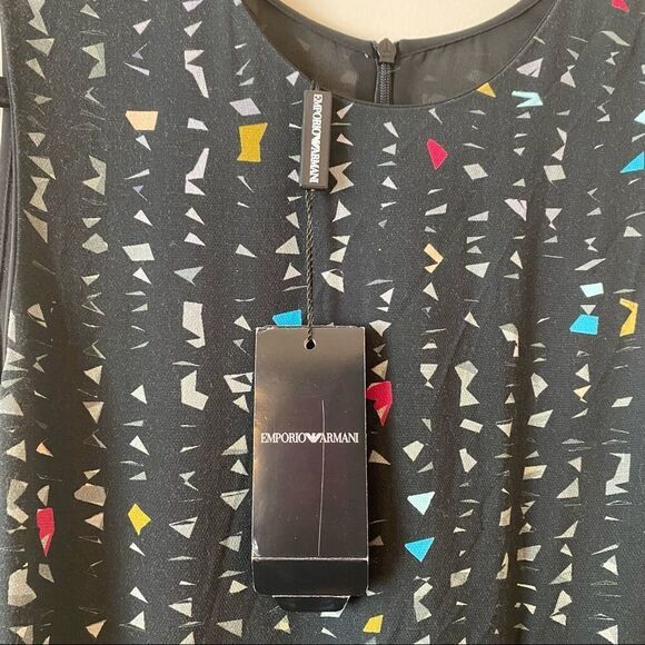 EMPORIO Armani-A Line Jacquard Speckle Printed Dress (Size:38US) - Picture 11 of 16